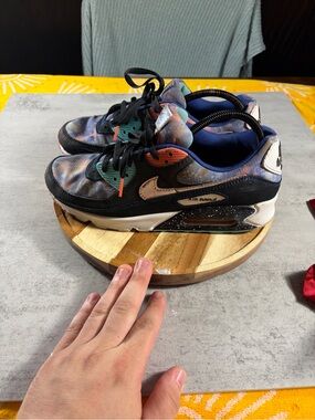 Nike Air Max Multicolor Patterned Athletic Shoes